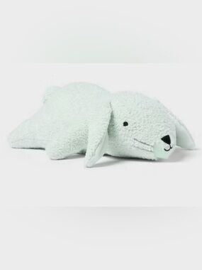 Bunny Weighted Plush Kids' Throw Pillow Mint - Pillowfort™